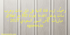 رسميًا.. تردد قناة ثمانية على نايل سات وعرب سات يدخل الخدمة بجودة HD مع انطلاق مباريات كأس السوبر السعودي 2025 – egnews.in